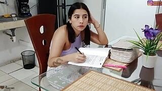 The Sexy Lesbian MILF with Big Tits Fucks a Teen Girl – Porn in Spanish