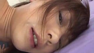 Anna Watase, small tits cutie, pumped in serious modes