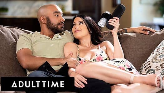 ADULT TIME – Alex Coal Caught Her Boyfriend Jerking Off With THE ULTIMATE MALE SEX TOY! FULL SCENE