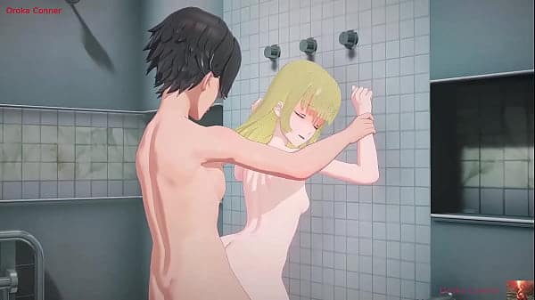 Blonde Babe’s Rough Ride: Shower Surrender & Wall Domination